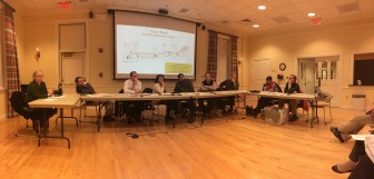 The New Canaan Park & Recreation Commission at its Feb. 12 meeting at Lapham Community Center. Credit: Michael Dinan