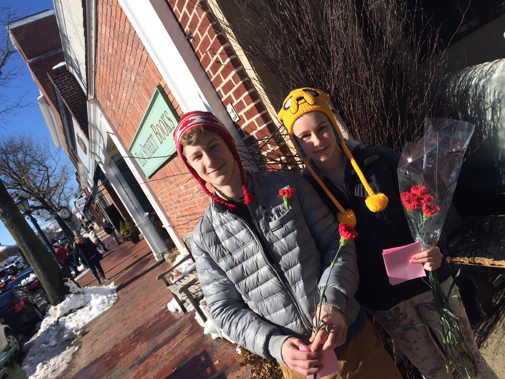 Henry Greer, a NCHS senior, and sister Anne, a freshman, are supporting the high school's Free the Children Club this Valentine's Day. Credit: Michael Dinan