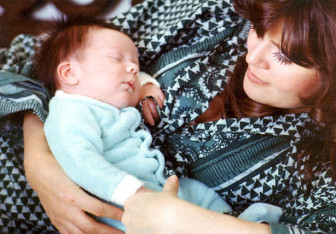 "At one month old, Ian was such a beautiful baby. He was perfect. I felt so blessed." —Ginger Katz with her son, Ian. Photo published with permission from Ginger Katz, Courage to Speak, http://www.couragetospeak.org/