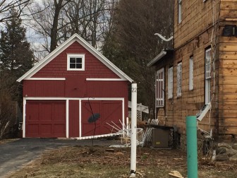 Here I zoomed in on the barn at 22 Green Ave., New Canaan. Credit: Michael Dinan