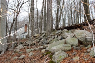 Is this pile of stones all that remain of Weed's fort?