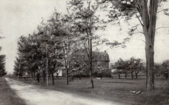 South Ave. at the turn of the century. The Brooks Sanatorium is visible in this postcard.
