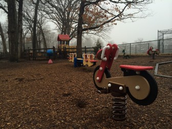 Here's part of the playground area at Mead Park.