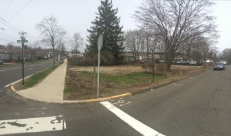 New Canaan Library is putting in a pocket park at the corner of South Avenue and Maple Street.