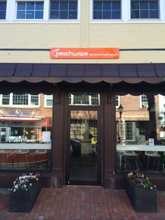 Peachwave frozen yogurt shop at 11 Forest St. is part of New Canaan's "Restaurant Row." 