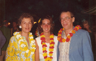 L-R: Frances, Sarah and Dick Salant. Photo courtesy of Sarah Salant Gleason