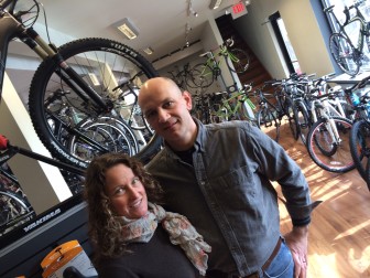 Ann and Lou Kozar of New Canaan Bicycles.