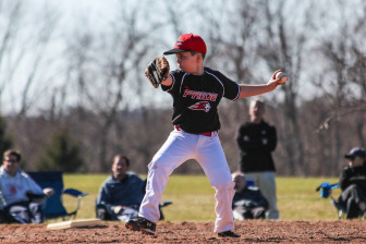 New Canaan Pride 10u pitcher Brian Balkun gets ready to fire it in.