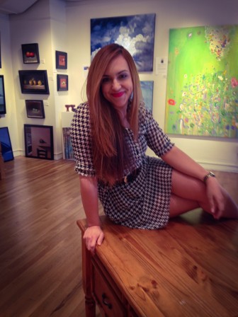 Rafaella LaRoche of Milford is assistant director at Sorelle Gallery at 84 Main St. in New Canaan. Contributed photo