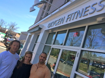 Oxygen Fitness owners Dave and Sara Koch (L) with their partner, Rich Fedeli. Credit: Michael Dinan