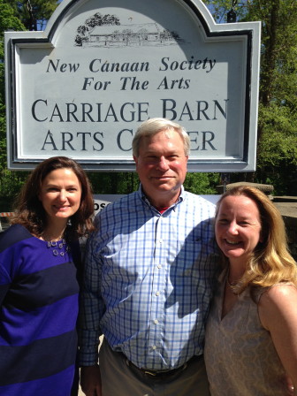:  Organizers of the event (pictured left to right) Arianne Faber Kolb, Co-Director of the Carriage Barn Arts Center; Ben Bilius, Rotary Club of New Canaan; Eleanor Flatow, Co-Director of the Carriage Barn Arts Center; (not pictured) Valerie Connolly, Rotary Club of New Canaan; Tom Cronin, Rotary Club of New Canaan; and Laura Einstein, Rotary Club of New Canaan. Contributed photo
