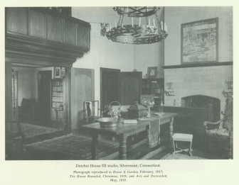 A 1917-era photograph from the interior of River House, now part of Silver Hill Hospital's campus on Valley Road. Contributed photo