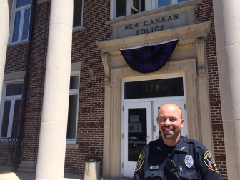 Bentley is a decorated New Canaan police officer.