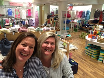 Ann Donovan and Sarah Palazzo of Island Outfitters on Main Street in New Canaan. Credit: Michael Dinan