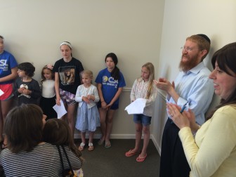 Chabad New Canaan Jewish Center marks the end year one for its Hebrew School program, created in response to calls for formal education in Judaism by local families. Credit: Michael Dinan