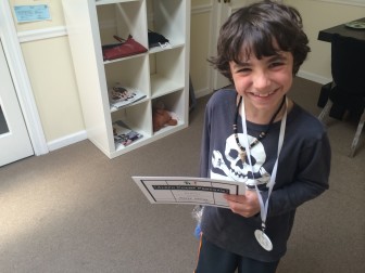 New Canaan's Ben Skrelnuas was among the kids who finished their first year in Hebrew School at Chabad New Canaan Jewish Center. The program will start up again in September. Credit: Michael Dinan