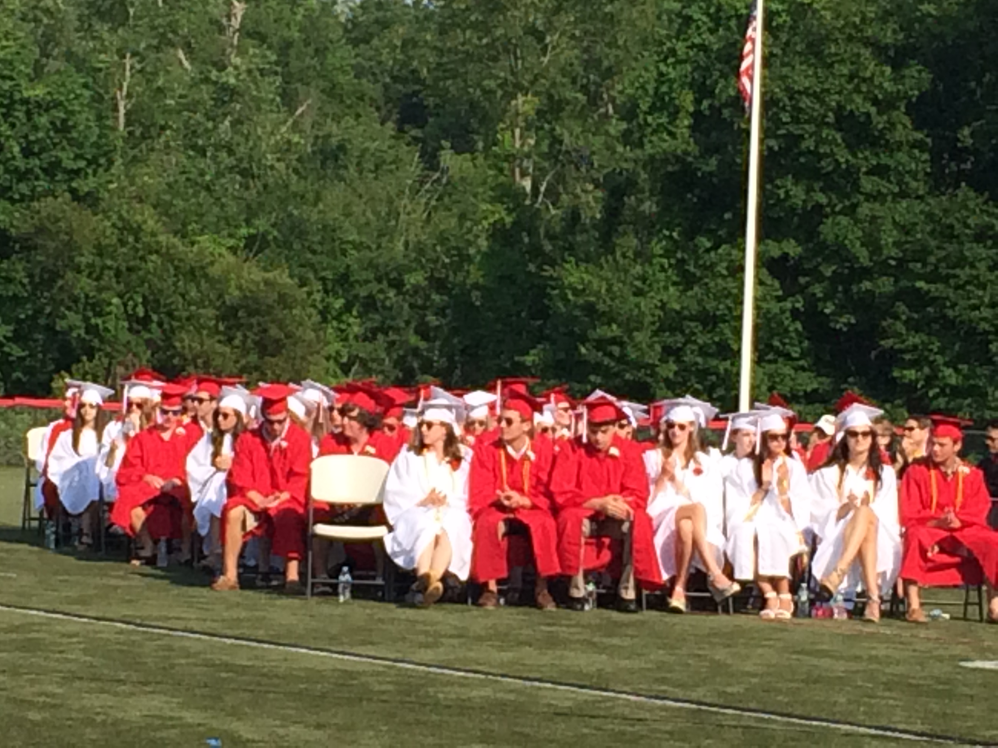 New Canaan High School graduation ceremony on June 17, 2014