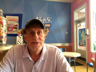 Conservation Comission Chair Cam Hutchins shares his favorite song of the summer over a root beer float inside of Baskin Robbins. Credit: Alex Hutchins