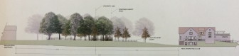 Another look at the screening plan that's part of the New Canaan Field Club's application to expand its pavilion. This was presented at the Aug. 29 meeting of the club, by landscape architect Eric Rains of South Norwalk. 