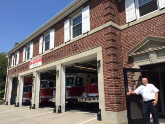 New Canaan Fire Chief Jack Hennessey at the Fire House on Aug. 20, 2014. Credit: Michael Dinan