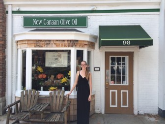 Heidi Burrows is owner of New Canaan Olive Oil on Elm Street. Credit: Michael Dinan