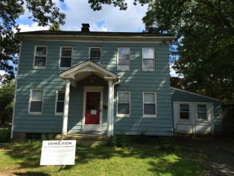 The New Canaan Building Department on Thursday issued a demolition permit for this 1920 Colonial at Summer and Cross Streets. A new home with twice as much livable square footage is planned. Credit: Michael Dinan