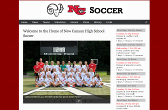 Screenshot from ncramsoccer.com homepage