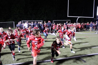 It was Youth Football Night at Dunning for some future Rams. (Terry Dinan photo)