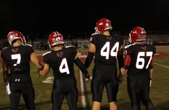 The captains take the field. Credit: Terry Dinan