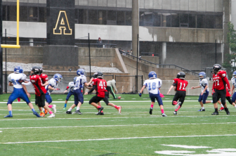 The NC 6 Red team squared off against Darien Point on a soggy Saturday morning (Oct. 4) up at West Point's practice field. Contributed photo