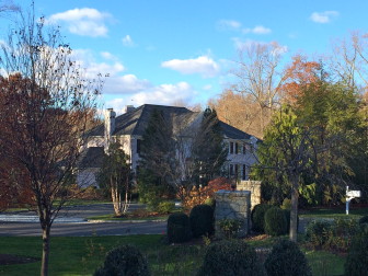 This 8,000-square-foot, 5-bedroom Colonial at 112 Clearview Lane (overlooking Collins Pond, up off of Ponus Ridge) sold in November 2014 for $5.1 million. It sits on 3.22 acres, the assessor's card says. Credit: Michael Dinan