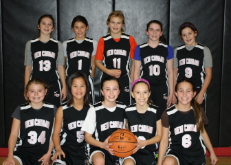 New Canaan 6th Grade Girls Basketball team, December 2014. Contributed