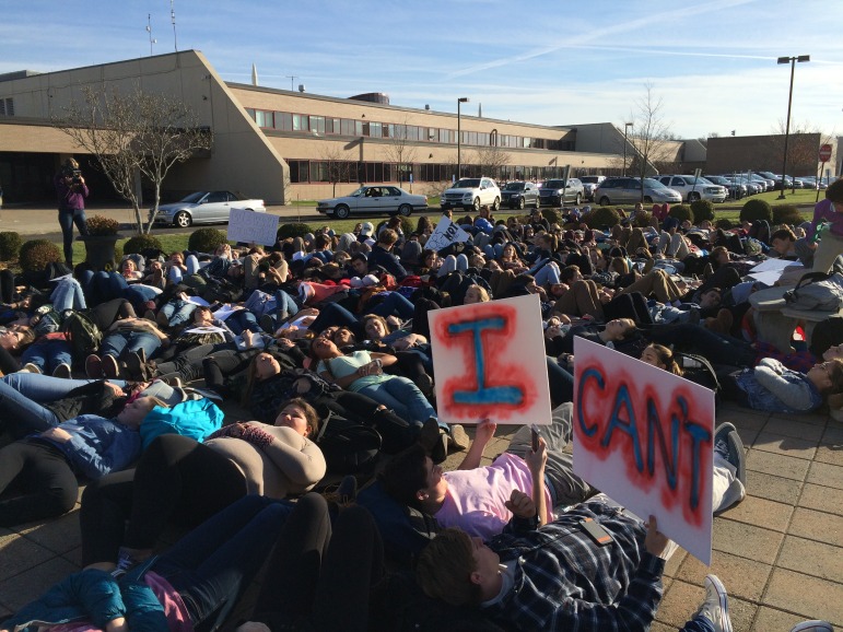 New Canaan High School Students Protest Grand Jury Decision in Eric