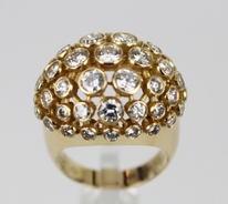 Cartier, Paris diamond dome ring.  Credit: Brad Reh