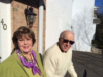 Jeanne Rozel, a Realtor with Halstead Property in New Canaan, sold two condos at above asking price in 2014. Here she is with her brother-in-law Bill Malone, who also found a new home in 2014 at Cobbler's Green, with Rozel's help. Credit: Michael Dinan