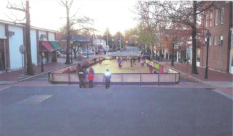 One possibility for a future Pop-Up Park is that it operates in the winter as an open outdoor skating rink. Contributed image