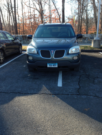 This inconsiderate parking job was spotted Tuesday in the New Canaan YMCA parking lot. Please see this comment thread for a discussion: http://on.fb.me/1wgGRqi