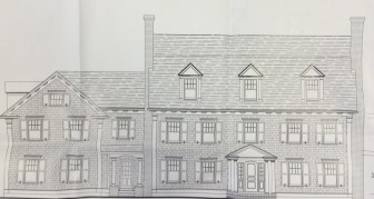 This 5-bedroom home is planned for 346 Smith Ridge Road. The first and second floor will include 5,500 square feet of living space, with an additional 600 in a finished attic. Specs by Doug MacMillan of Ridgefield