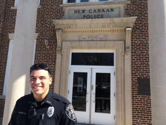 New Canaan Police Officer David Rivera. Credit: Michael Dinan
