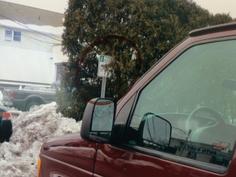 One photo submitted from the Cross Street motorist ticketed twice on Feb. 25. 