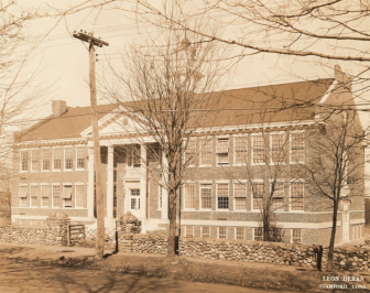 New Canaan High School was founded in 1927. Today it is the police department.