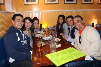 The Balzano family at Gates Restaurant in New Canaan on the final day of operation, April 26, 2015. Credit: Terry Dinan
