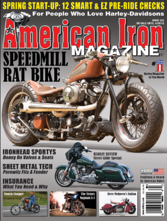 A recent cover of "American Iron" magazine.
