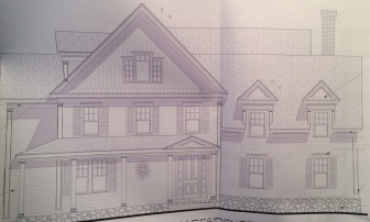 This new home at 96 Garibaldi Lane will include four bedrooms, three half-baths and an attached 2-car garage. Specs by Mose Associate Architects LLC of Ridgefield
