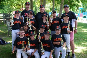 Front Row (left to right): Doster Crowell, Ben Capelo, Connor Lytle, Jack Dann, Ryan Moore, Thomas Garcia  Back Row (left to right): Cole Schubert, Luke Reed, Nathan Sieckhaus, Alex Capelo, Josiah Jung Coaches (left to right): Tim Dann, Lou Garcia, Rob Moore. Missing: Ryan Tonghini Credit:  Heather Moore
