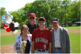 My parents have been my biggest supporters with anything I have strived to accomplish. Here they were for the final high school baseball game I played at Mead Park, on Senior Day in 2009, with my coach Mark Rearick in the background.