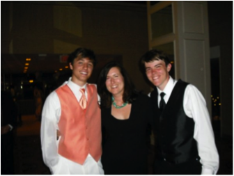 My best friend of 20 years, Brandon Sorbara and I with our senior English teacher, Mrs. Susan Steidl out in the lobby at the Senior Prom. Mrs. Steidl is someone I’ve visited at the High School, along with others, at least once a year since graduation.