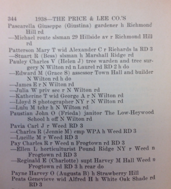 From the 1938 New Canaan Directory, at New Canaan Library.