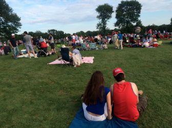 Grabbing a piece of the lawn at the New Canaan Family Fourth 2015 at Waveny. Credit: Michael Dinan