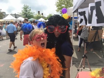 Eliza Haney and Gabriella Sulpizi are contest winners in our Facebook photo contest during the 2015 Sidewalk Sale downtown. Credit: Mackenzie Lewis
